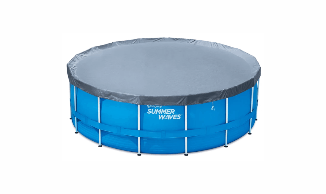 Copertină pentri piscine rotunde cu cadru metalic de 366 cm
