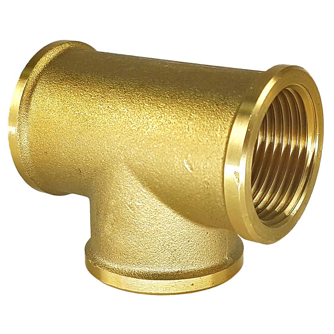 Teu din alamă egal FFF - 11/2"