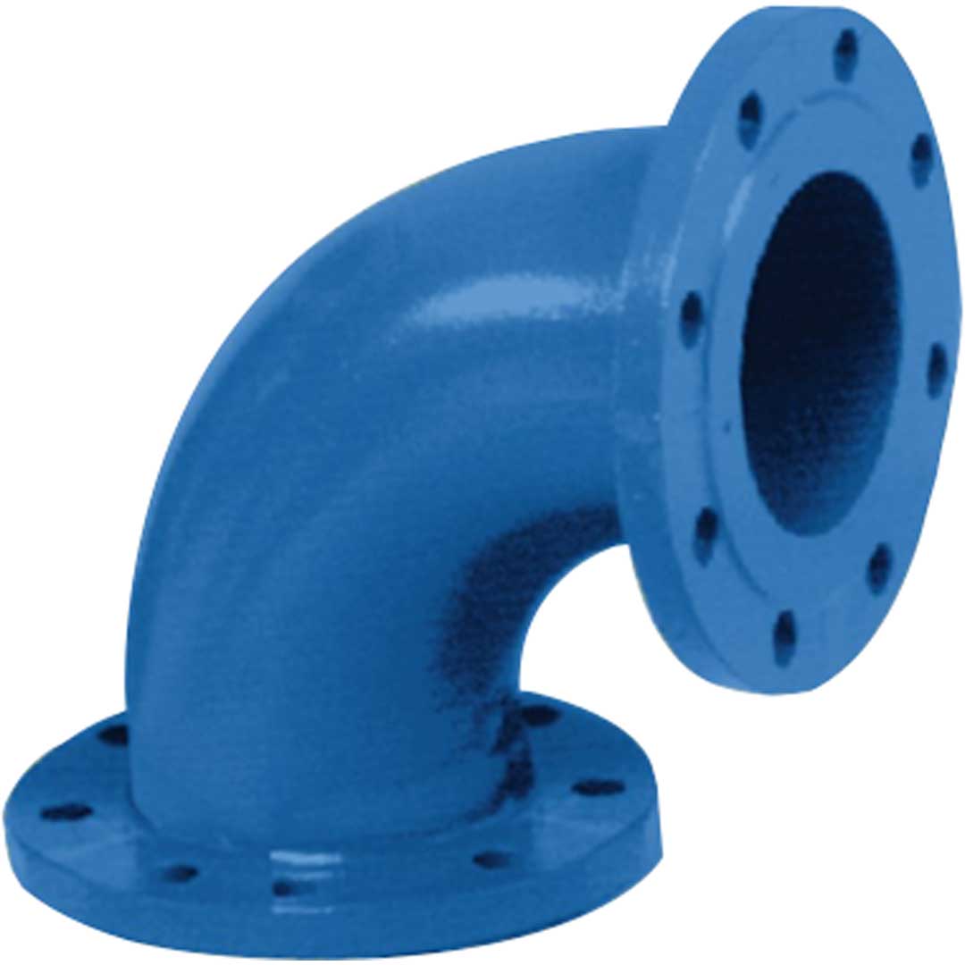 Cot egal din fontă ductilă cu flanșe - 100 mm