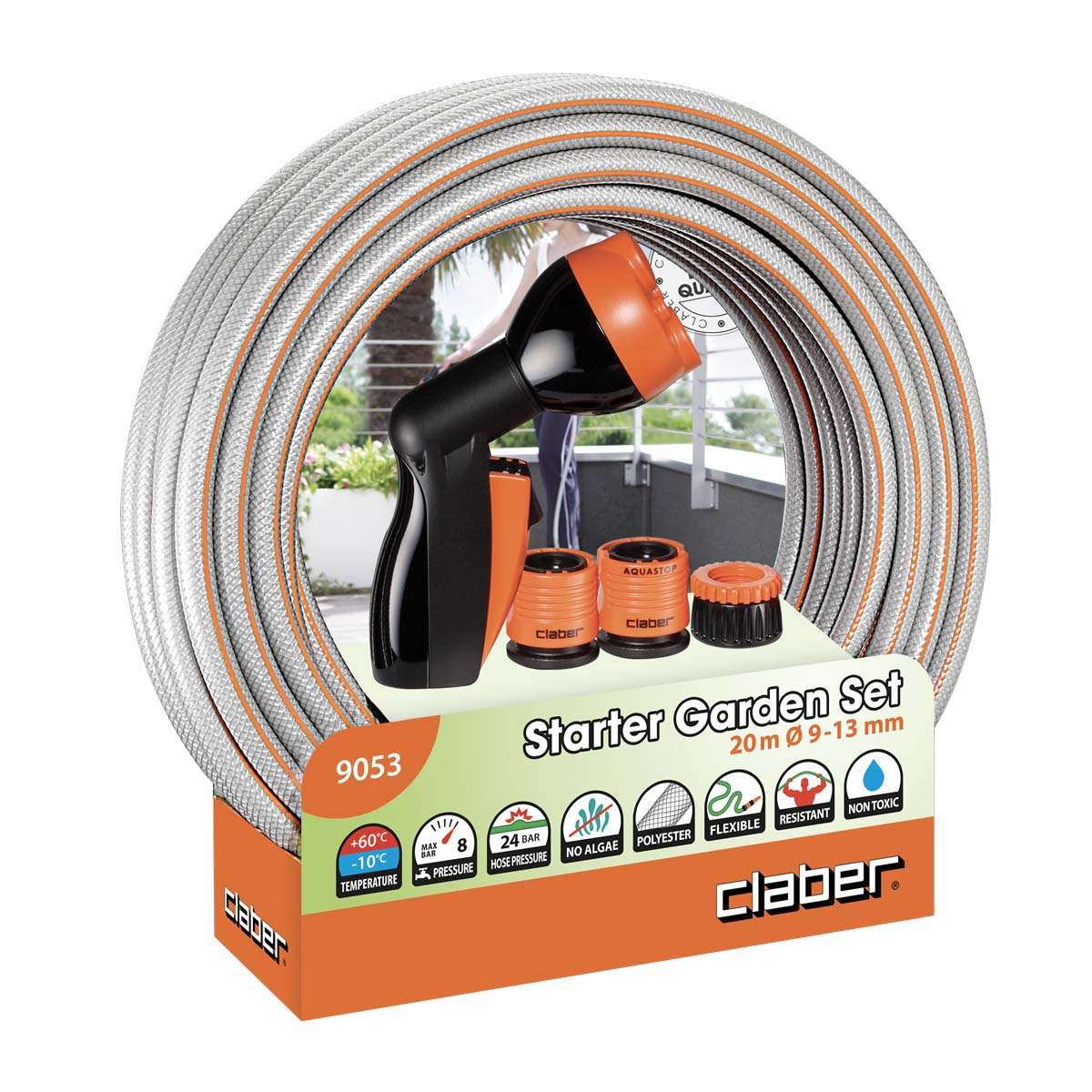 Set furtun cu conectori "STARTER", Claber - 13 mm