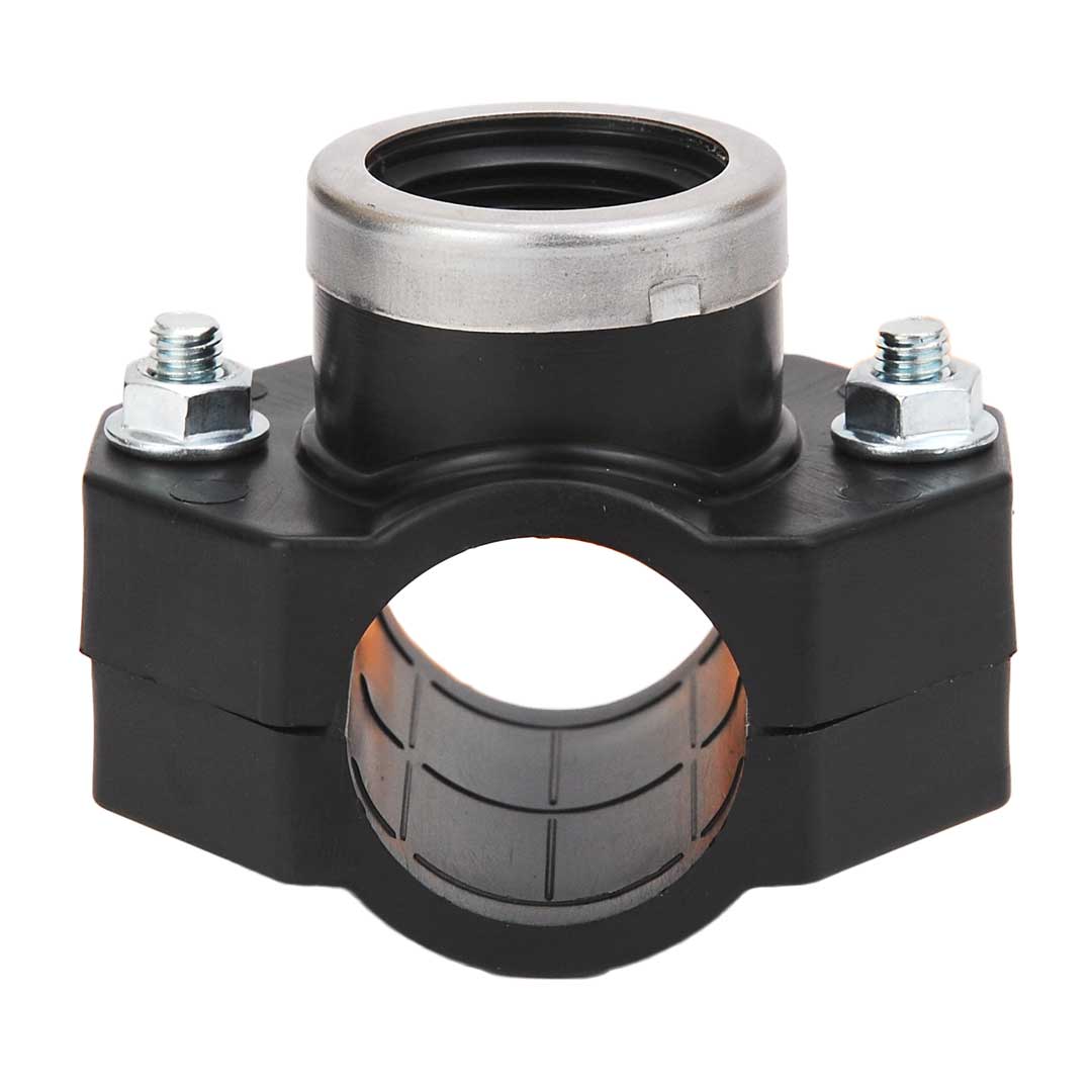 Piesă branșare cu 2 șuruburi, PN 16 cu inel din inox - 32x3/4"