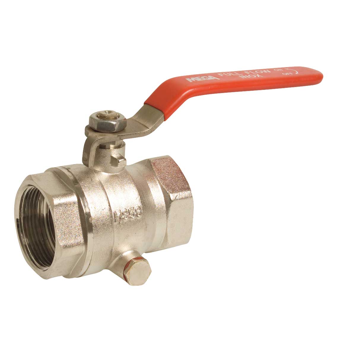 Robinet bilă cu drenaj ITAP, FF, manetă - 11/2"