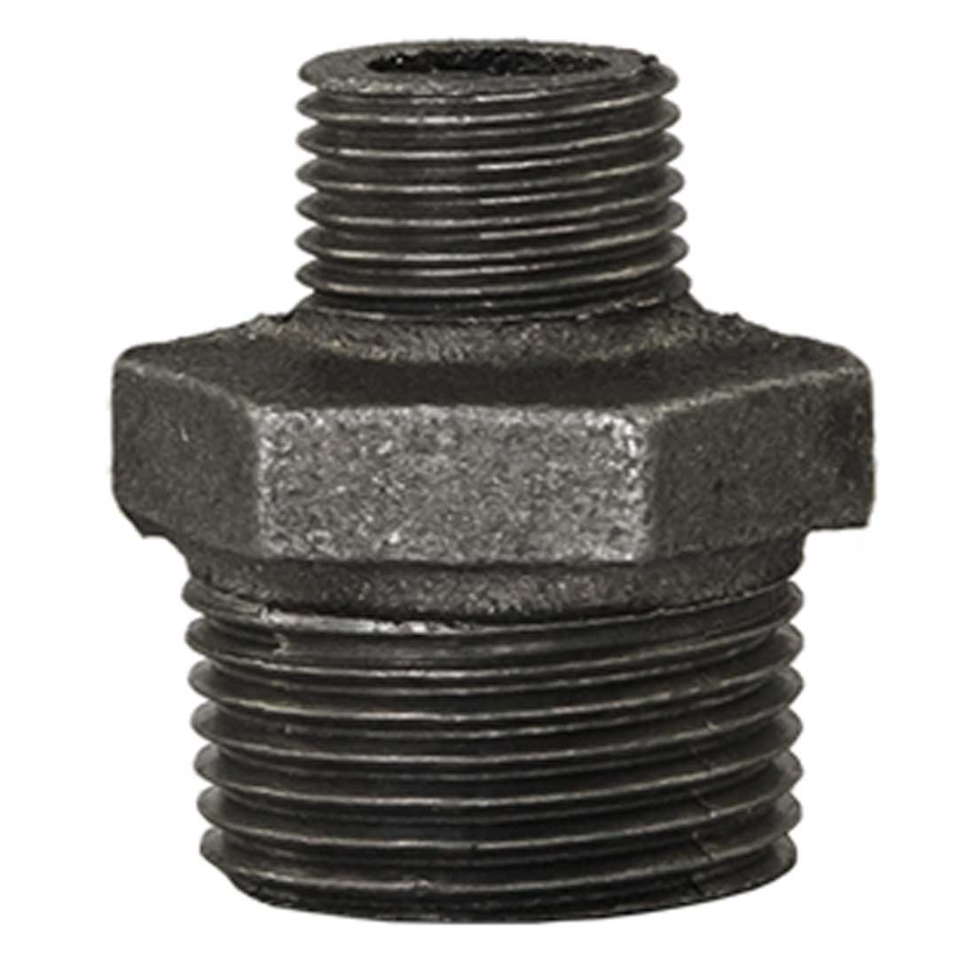 Niplu negru redus MxM - 1"x3/4"
