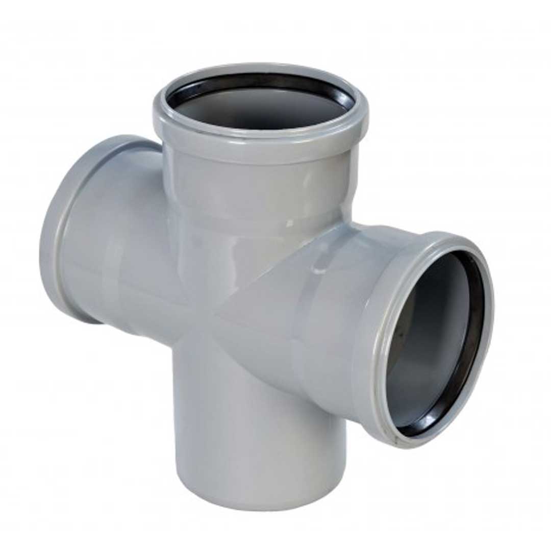 Ramificație dublă PP 87º - 110x110 mm