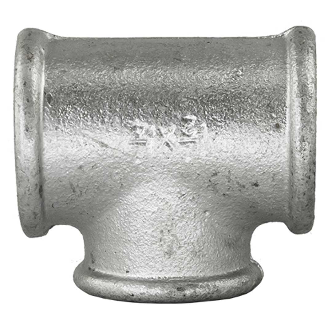 Teu galvanizat redus 90° FxFxF - 2"x1"