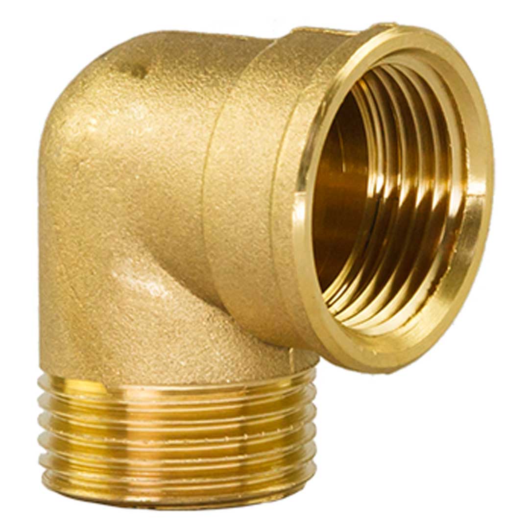 Cot din alamă 90° MF - 1/2"