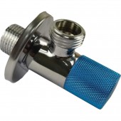 Robinet sub lavoar, mâner rotund, albastru - 80 mm Robinet sub lavoar, mâner rotund, albastru - 80 mm