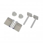 Set fixare capac WC, Cromat