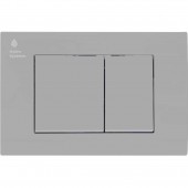 Placă acționare pneumatică,  001BQ, Cromată - 245 mm