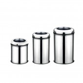 Coș de gunoi  din INOX fără capac - PRACTIC INEL - 12 L