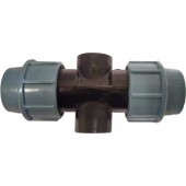 Teu compresiune dublu pentru aspersoare - 32x3/4"