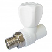 Robinet PPR alb drept - 20x1/2"