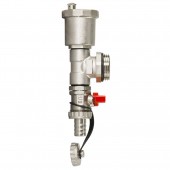 Kit teu colector cu dezaerator automat și robinet de golire cu bilă, Hydro-S - 1" Kit teu colector cu dezaerator automat și robinet de golire cu bilă, Hydro-S - 1"