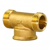 Teu din alamă egal MFM - 1/2"
