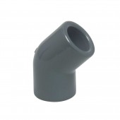 Cot PVC lipire 45º - 75 mm