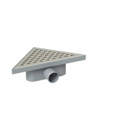 Sifon de pardoseală, colț tip triunghi, 23x23x32