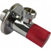 Robinet sub lavoar, mâner rotund, roșu - 80 mm Robinet sub lavoar, mâner rotund, roșu - 80 mm