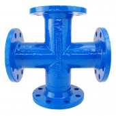 Cruce egală din fontă ductilă cu flanșe - 50x50 mm