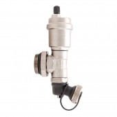 Kit teu colector cu dezaerator automat și robinet de golire - 1" Kit teu colector cu dezaerator automat și robinet de golire - 1"