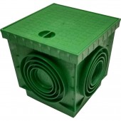 Colector pluvial pluvial cu capac TOP - VERDE - 300x300