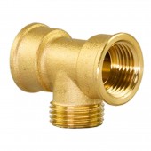 Teu din alamă egal FMF - 1/2"