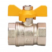 Robinet bilă pentru gaz  HYDRO-S, FF, fluture - 1/2"