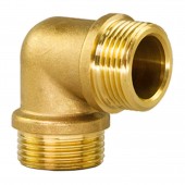 Cot din alamă 90° MM - 1/2"