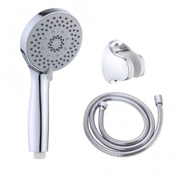 Set pară duș 3 funcții și furtun inox 1,5m, Aquafix - 16, cromat