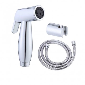 Set duș igienic și furtun inox 1,2m, Aquafix 09, cromat