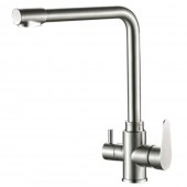 Baterie din inox pentru bucatarie cu sistem de filtrare, Aquafix - 120, satin INOX