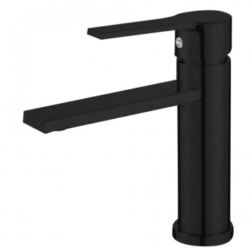 Baterie din inox pentru lavoar, Aquafix - 602, neagră