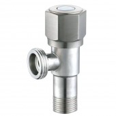 Robinet mașină de spălat, 1/2"x3/4" INOX mâner albastru, HYDRO-S - 111, satin