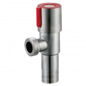 Robinet sub lavoar, 1/2"x1/2" INOX mâner roșu, HYDRO-S - 046