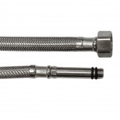 Furtun din INOX pentru conectare baterii - LUNG - M10x1/2"F - 600 mm