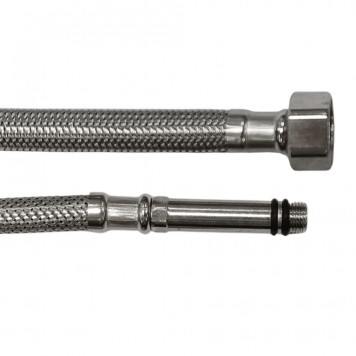 Furtun din INOX pentru conectare baterii - LUNG - M10x1/2"F - 600 mm