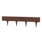 Gard decorativ plastic piatră maro Gard decorativ plastic piatră maro