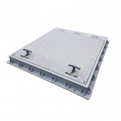 Capac canalizare dreptunghiular din PP cu mâner și balama gri 2 tone - 800x900 Capac canalizare dreptunghiular din PP cu mâner și balama gri 2 tone - 800x900