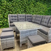 COLȚAR PENTRU TERASĂ, 9 PERSOANE HOUSTON, BEJ-GRI COLȚAR PENTRU TERASĂ, 9 PERSOANE HOUSTON, BEJ-GRI