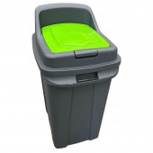 Coș gunoi reciclare cu capac, pentru sticlă, 70 L
