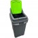 Coș gunoi reciclare cu capac, pentru sticlă, 70 L