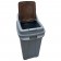 Coș gunoi reciclare cu capac, pentru resturi organice, 70 L