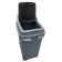 Coș gunoi reciclare cu capac, pentru metal, 70 L