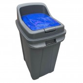 Coș gunoi reciclare cu capac, pentru hârtie, 70 L