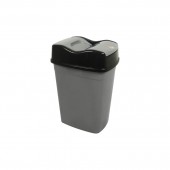 Coș gunoi din plastic cu capac VORTEX, 5 L