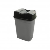Coș gunoi din plastic cu capac VORTEX, 10 L
