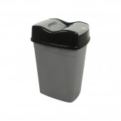 Coș gunoi din plastic cu capac VORTEX, 15 L