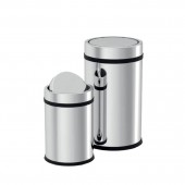 Coș de gunoi  din INOX cu capac - PRACTIC - 11 L