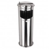 Cos de gunoi cu scrumieră Tip 1, 19x60 cm, INOX