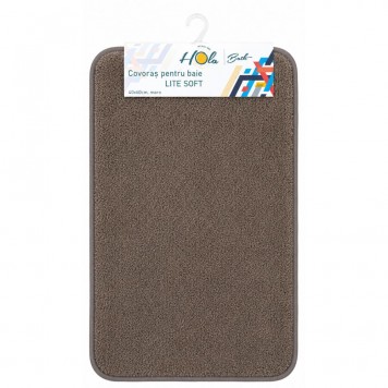 Covoras pentru baie LITE SOFT, 80x120cm, maro-1
