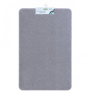 Covoras pentru baie SUPER SOFT, 80x120cm, gri-1
